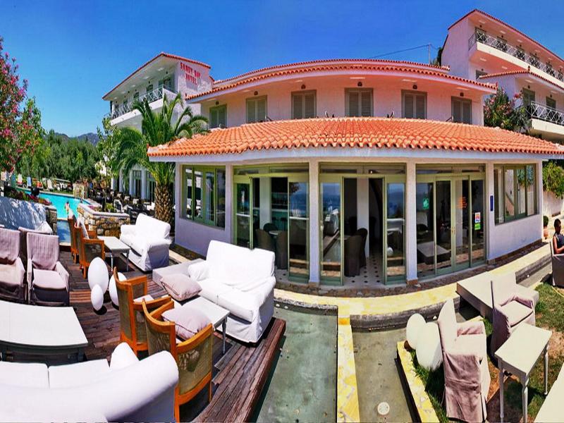 Sandy Bay Hotel Plomari Exterior foto