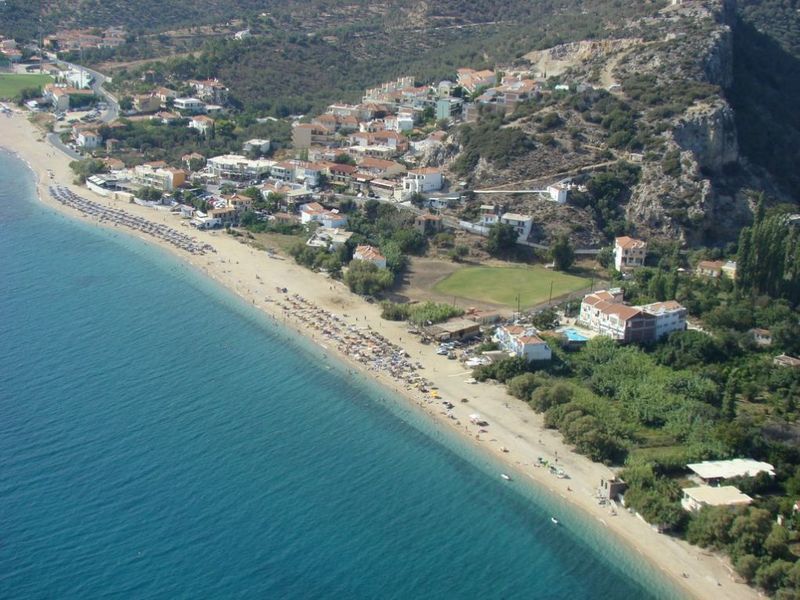 Sandy Bay Hotel Plomari Exterior foto