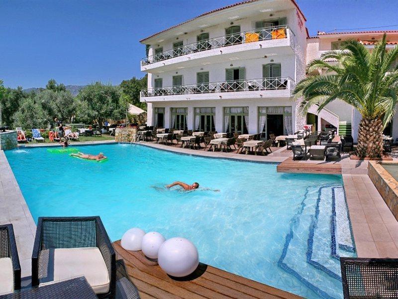 Sandy Bay Hotel Plomari Exterior foto