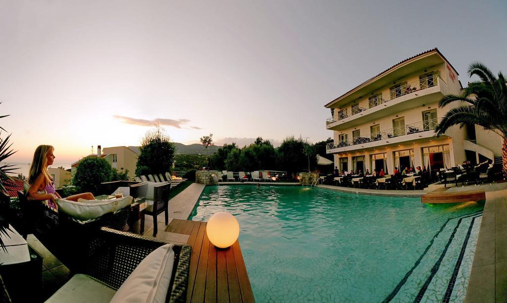 Sandy Bay Hotel Plomari Exterior foto