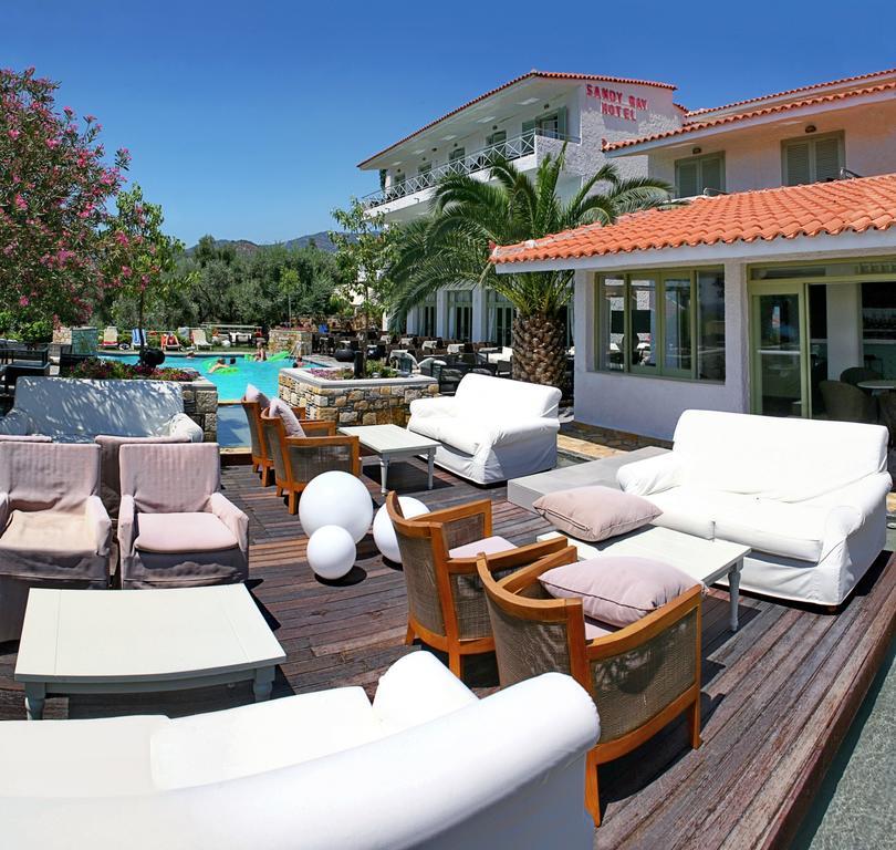 Sandy Bay Hotel Plomari Exterior foto